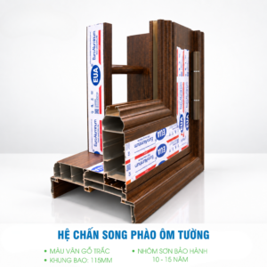 Hình ảnh Hệ Chấn song phào ôm tường