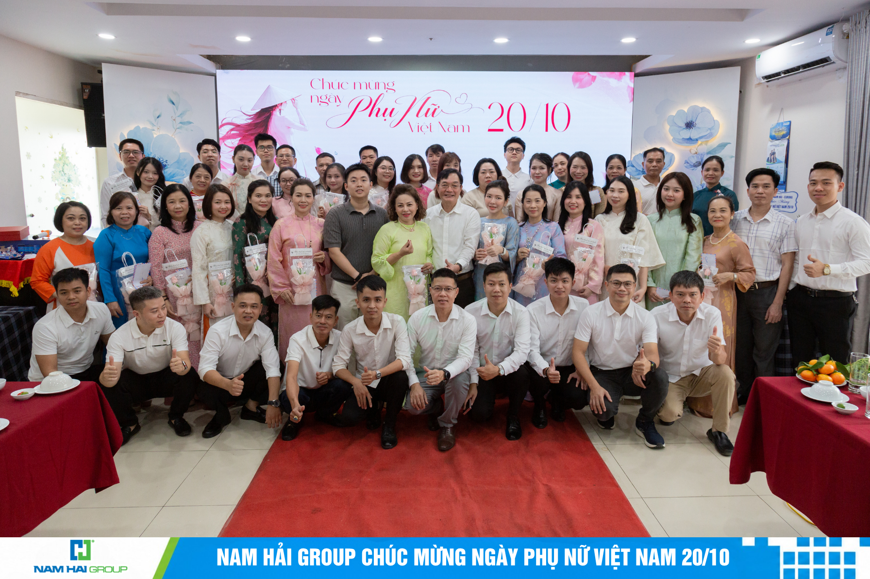 Hình ảnh cán bộ nhân viên Nam Hải Group trong ngày 20/10