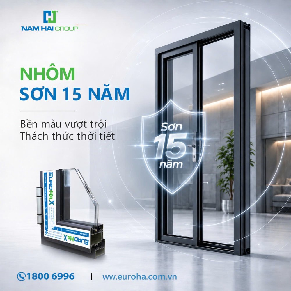 Bảo hành nhôm sơn 15 năm